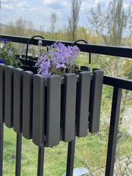 Балконий ящик підвісний Boardee FencyCase 60 см Антрацит (DDEF600W-S433) фото від покупців 2