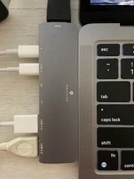 USB хаб на HDMI 2 USB 3.0 2 USB-C Card Reader перехідник для MacBook Pro адаптер USB hub Apple Type-C PAVLYSH PH-09 фото від покупців 3