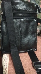 Сумка кросс-боди мужская кожаная Laras K10701 Коричневая (ROZ6206113691) фото от покупателей 8