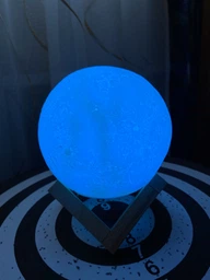 Современный Ночник настольный 3D Moon Light Lamp Луна аккумулятор 16 цветов