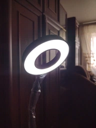 Держатель на прищепке с Led подсветкой Professional Live Stream для селфи съемок 24 диода Черный фото от покупателей 3