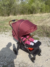 Прогулянкова коляска Kinderkraft Grande LX Burgundy