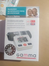 Тонометр з голосовим супроводом Gamma Optima 5gen з адаптером Type-C автоматичний на плече фото від покупців 2