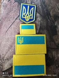 Флаг Украина на липучке набор №2 (83297) фото от покупателей 1