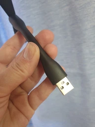 Вентилятор мини портативный гибкий от USB для павербанка и ноутбука Mini Fan Салатовый фото от покупателей 3