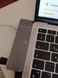 USB хаб на HDMI 2 USB 3.0 2 USB-C Card Reader перехідник для MacBook Pro адаптер USB hub Apple Type-C PAVLYSH PH-09 фото від покупців 2