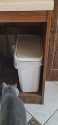 Ведро для мусора MBM HOME BIN-04 15L GRAY пластиковое серое фото от покупателей 4