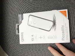 Протиударний прозорий чохол GEAR4 Piccadilly D3O з антимікробним покриттям для Google Pixel 3a XL (6") Black + Transparent