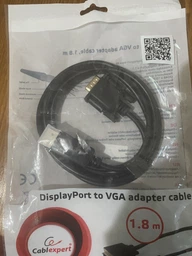 Кабель Cablexpert DisplayPort - VGA 1.8 м Black (CCP-DPM-VGAM-6) фото від покупців 2