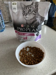 Purina Pro Plan Cat Adult Delicate Turkey сухой корм для кошек с чувствительным пищеварением 1,5 кг фото от покупателей 15