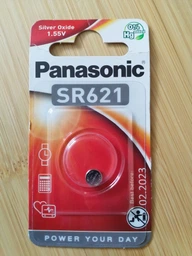 Батарейка Panasonic серебряно-цинковая SR621(364, V364, D364) блистер, 1 шт. (SR-621EL/1B)
