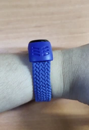 Тканевый монобраслет Braided Solo Loop MRK для фитнес браслета Xiaomi Mi Band 6/5/4/3 (S) 150mm бело-розовый (mrk3030) фото от покупателей 5