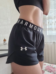 Жіночі чорні спортивні шорти Play Up Short 3.0 Under Armour S 1344552-001