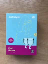 Набор менструальных чаш Satisfyer Feel Secure (dark green), 15мл и 20мл, мешочек для хранения фото от покупателей 3
