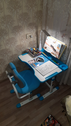 Комплект мебели Evo-Kids Стол + стул + полка + лампа (BD-23 G) фото от покупателей 5