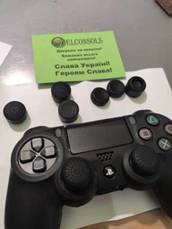 Силиконовые накладки на аналоговые стики Game Teh X для джойстика PS4 черный 8 шт фото от покупателей 6