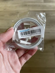 Зарядний кабель Foxconn Lightning для iPhone iPad iPod 1м білий без упаковки фото від покупців 1