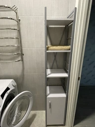 Етажерка 4/34 Ferrum-decor Серії Конект з тумбою 179x34x28 Білий ДСП Біле (FD1049)