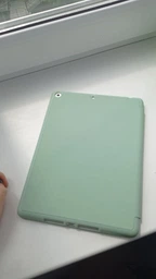 Силиконовый чехол обложка + Pencil Holder BBM1 для iPad 10.2" 2019/2020/2021 Светло-зеленый фото от покупателей 19