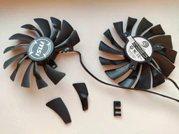 Вентилятор кулер для видеокарты MSI GTX 1060 1070 Ti 1080 Ti Armor 95 мм PLD10010S12HH (PLD10010B12HH) комплект 2 шт (№91.05) фото от покупателей 2