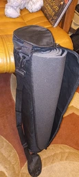 Чехол-сумка для йога коврика EasyFit черная (спортивный футляр для каремата, йогамата для фитнеса, пилатеса) EFCHBk