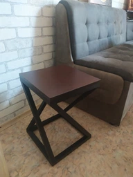 Табурет "Loft" 444*320*320 мм орех темный