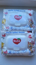 Влажная туалетная бумага Ruta Selecta 40 листов х 2 пачки (4820202893103) фото от покупателей 1