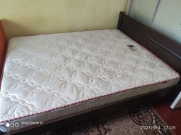 Двуспальная Кровать из дерева сосна 120*200 Престиж MECANO цвет Светлый орех 19MKR05 фото от покупателей 7