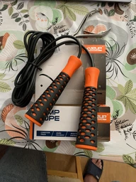 Скакалка LiveUp PVC Jump Rope 2.75 м (LS3143) Black/Orange