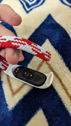 Ремінець BeCover Elastic Nylon Style для Xiaomi Mi Smart Band 5/Mi Smart Band 6 (Size M) Blue-White (706151) фото від покупців 7