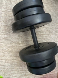 Гантели композитные наборные 50 кг (2×25 кг) WCG Titan Edition, пластиковый гриф Ø30 мм (антиударные диски) фото от покупателей 2