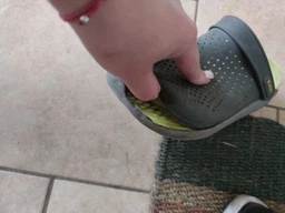Сабо Crocs LiteRide Clog M13-46-30-30.5 см Black Slate Grey 204592 фото від покупців 10