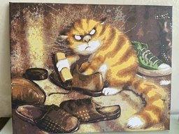 Картина за номерами "Незадоволений кіт" 40*50 см Artissimo PN5345