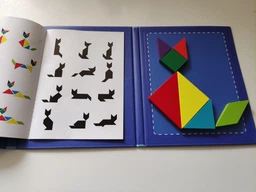 Танграм (Tangram) Дерев’яна головоломка в магнітний папці Woodiness фото від покупців 2
