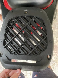 Кофр (багажник) для мотоцикла задний TT AGRO MOTO YM-0807 (V-28L) 39.5×39.5×30 черный с красным фото от покупателей 1
