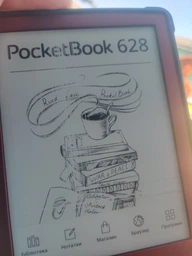 Электронная книга PocketBook 628 Touch Lux 5 Ruby Red (PB628-R-CIS/PB628-R-WW) фото от покупателей 6