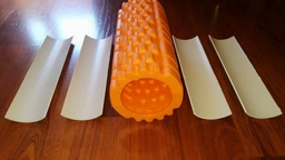 Масажний ролик EasyFit 33 см Multi-Function фіолетовий (ролер, валик, циліндр для МФР та йоги, масажер для спини, ніг, рук, шиї) фото від покупців 3