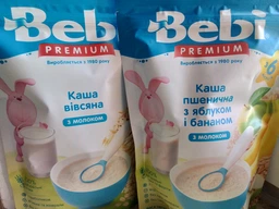 Каша молочная Bebi Пшеничная с яблоком и бананом с 6 месяцев 200 г (8606019654344) фото от покупателей 1
