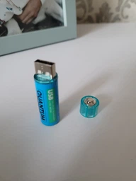 Акумулятор літій-іонний Quantum USB AA/R6 1.5V 1100mAh (1шт) фото від покупців 6