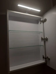 Дзеркальна шафа МОЙДОДИР Руна 41 з LED-світильником Сорренто фото від покупців 1