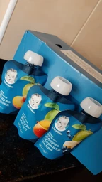 Фруктове пюре Gerber Яблуко та персик з 6 місяців 90 г (7613036345460) фото від покупців 1