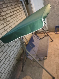 Тент (дах) LUX для гойдалки eGarden 110x170 темно-зелений