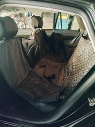 Чехол автогамак покрывало Primolux для перевозки собак на заднее сидение автомобиля фото от покупателей 3