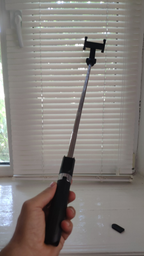 Селфи палиця штатив тринога для телефону Bluetooth з пультом Selfie Stick L01 Чорний фото від покупців 2