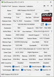 Відеокарта AMD Radeon RX 6750 XT 12GB GDDR6 Gaming X TRIO MSI (Radeon RX 6750 XT Gaming X TRIO 12G) фото від покупців 6