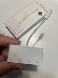 Картрідер для Apple iPhone iPad Lightning на USB та SD/TF Card Reader Перехідник для айфону на флешку та SD TF White фото від покупців 5