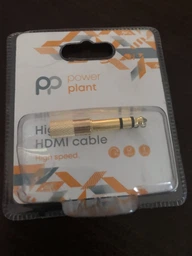 Аудио адаптер PowerPlant 6.35 мм (M) - 3.5 мм (F) Gold (CA913190)