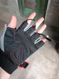 Рукавички для фітнесу Tavialo Men M Black-Gray-Red (189205007) фото від покупців 4