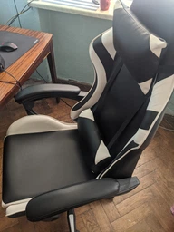 Крісло комп'ютерне ігрове або для офісу Pro Gamer Jaguar Чорне з синім фото від покупців 6