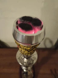 Комплект глиняная чаша Solaris Eva Yellow and Black + калауд
